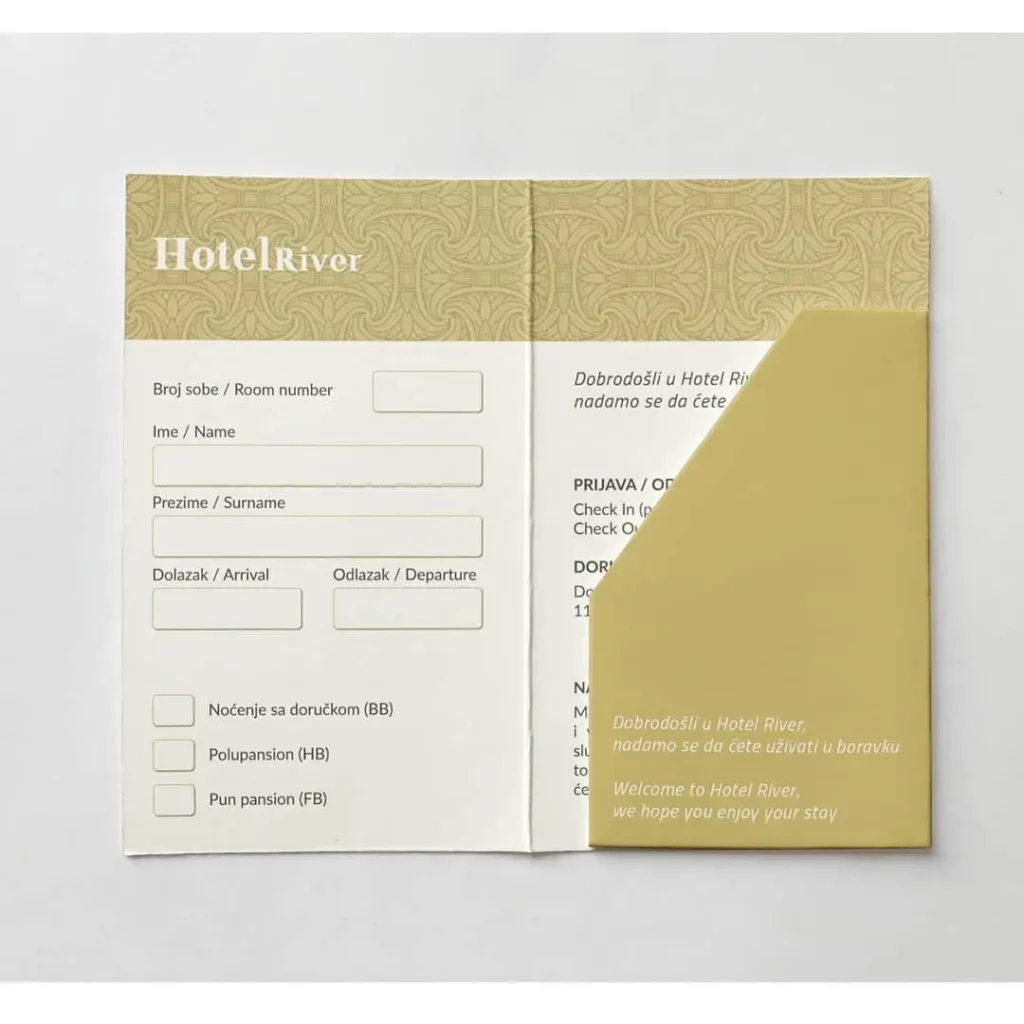 Hotel River Key Card design