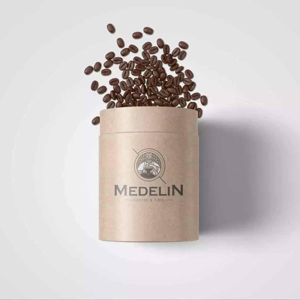 Medelin Coffee & Food logo design